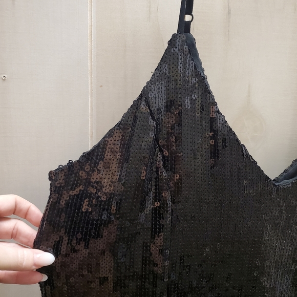 Boohoo NWOT Sequin Fringe Midi Dress Size 16 - Picture 5 of 14